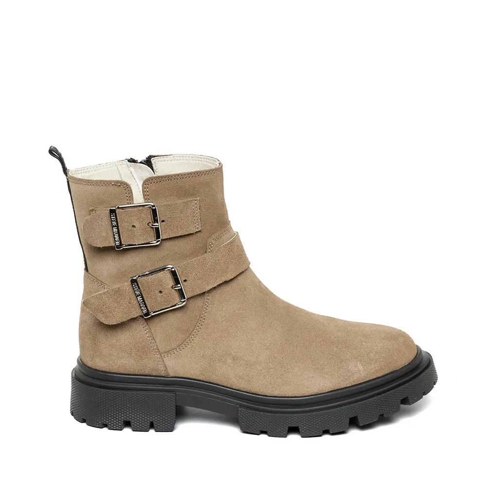 Rings Bootie TAUPE SUEDE Cowgirl Boots Real