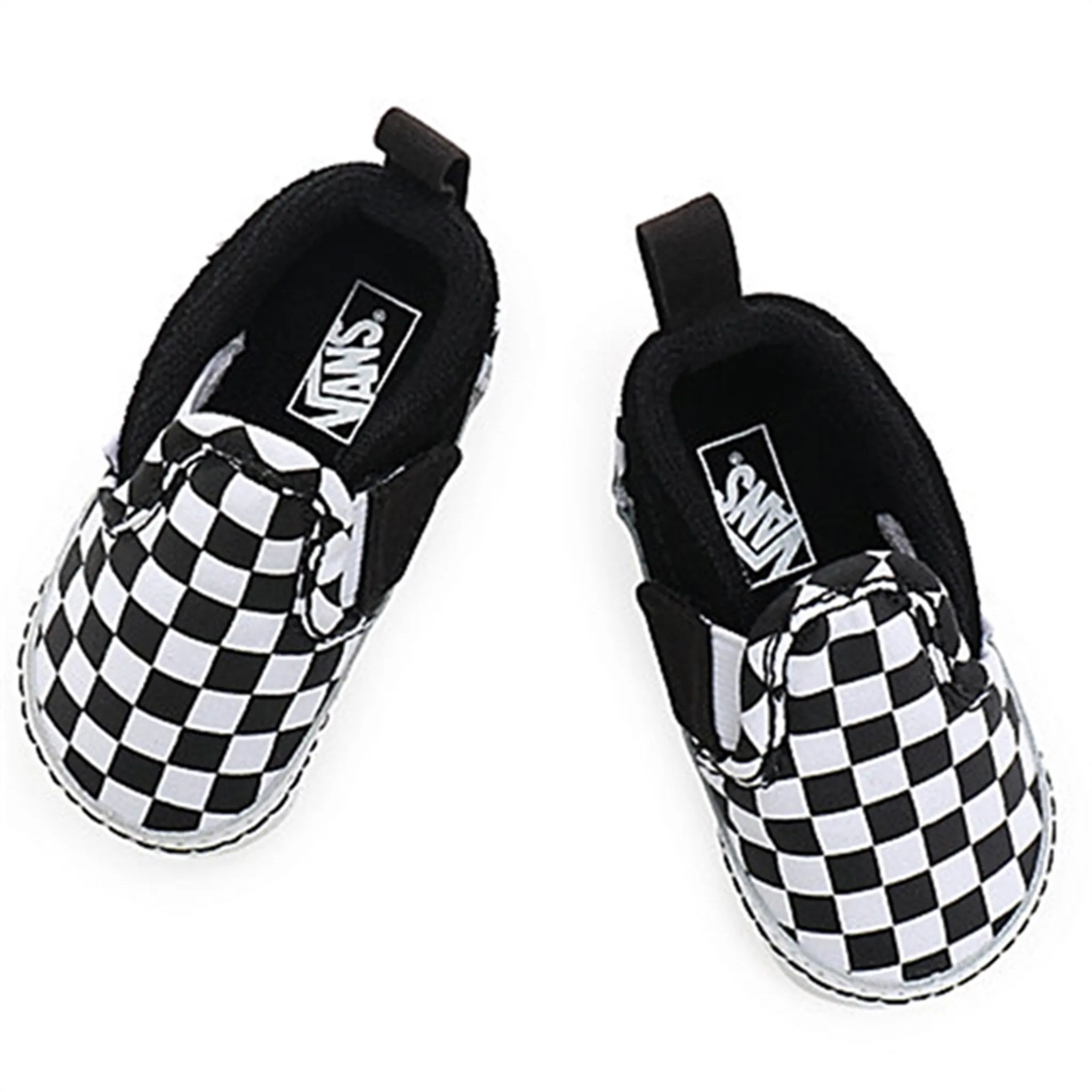 VANS IN Slip-On V Crib Sneakers Checker Black/True White Glove Sneakers