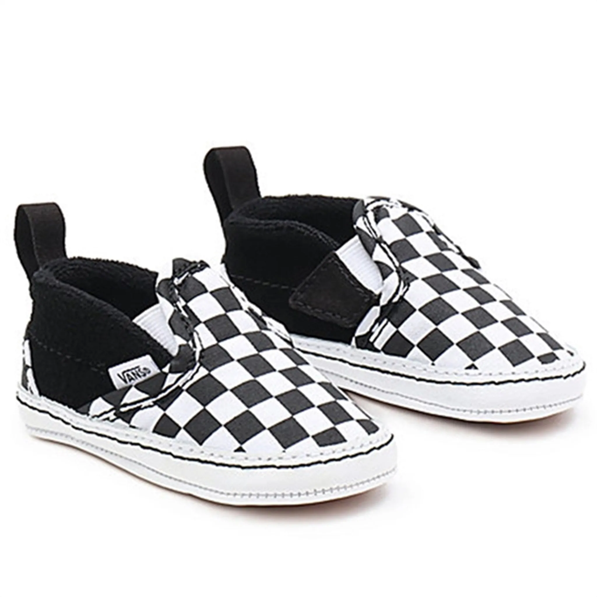 VANS IN Slip-On V Crib Sneakers Checker Black/True White Converse Platform Sneakers