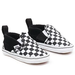 VANS IN Slip-On V Crib Sneakers Checker Black/True White Italian Sneakers