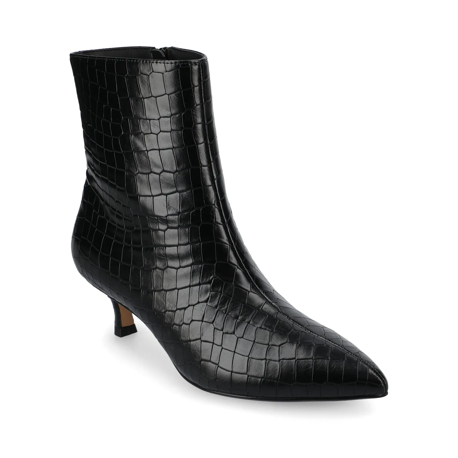 ARELY POINTED TOE BOOTIES Leather Lace Up Boots