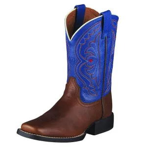 Ankle Lace Up Boots Ariat Kids' Quickdraw Western Boot