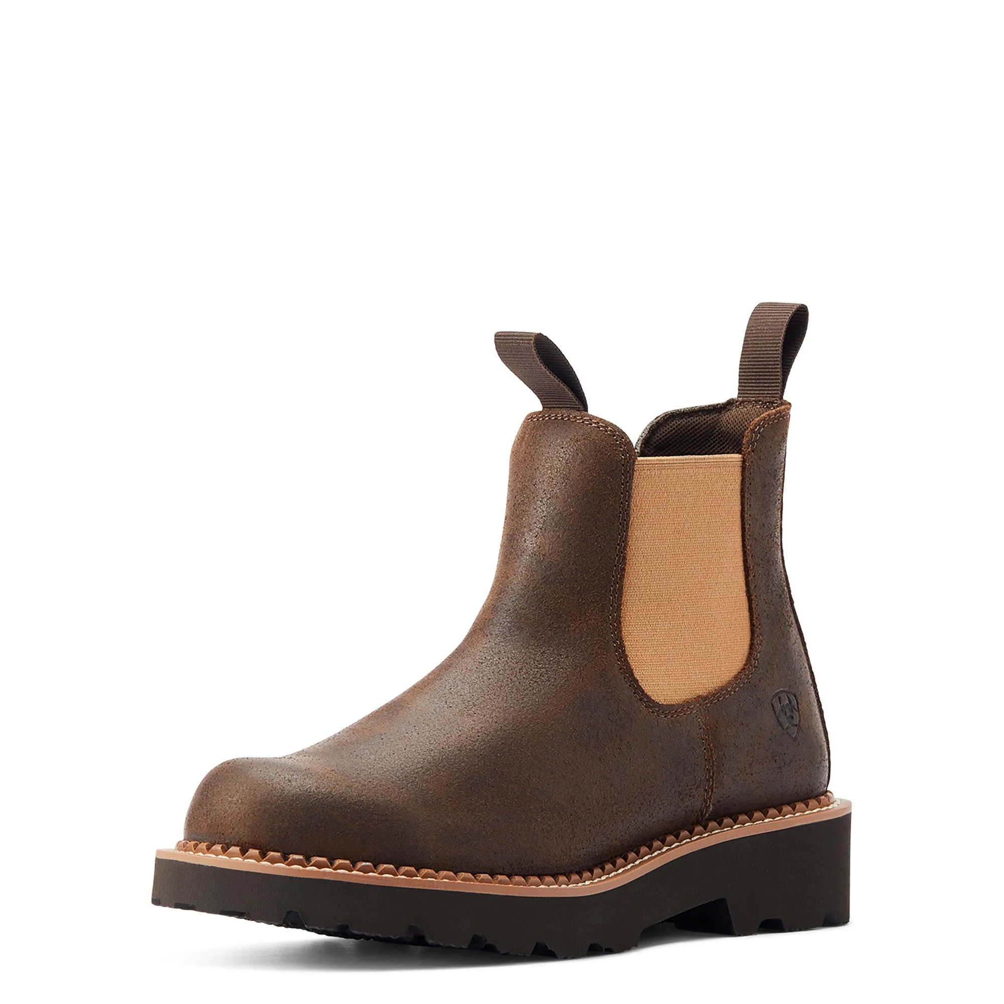 Ariat Ladies Fatbaby Twin Gore Worn Hickory Western Boots 10044409 Khombu Boots