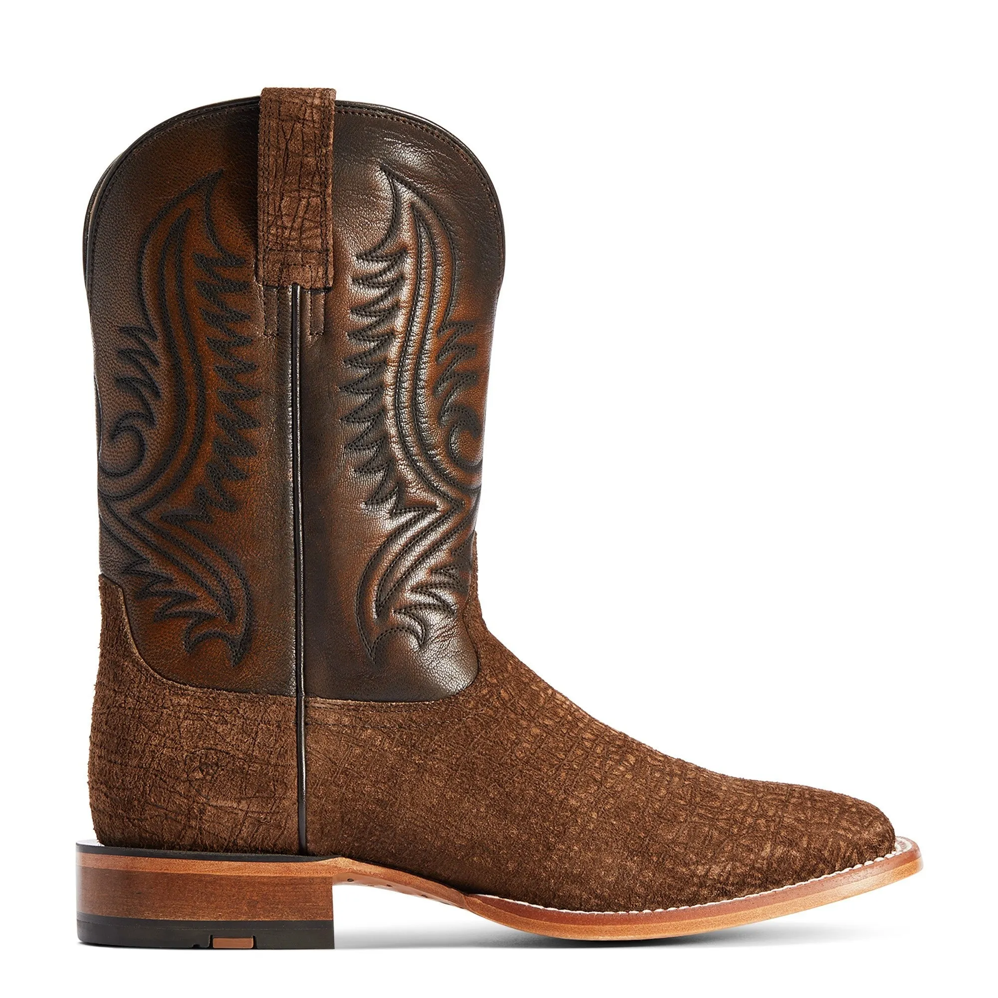 Turquoise Cowboy Boots Ariat Men's Circuit Paxton Tan Hippo Print Square Toe Boots 10042407