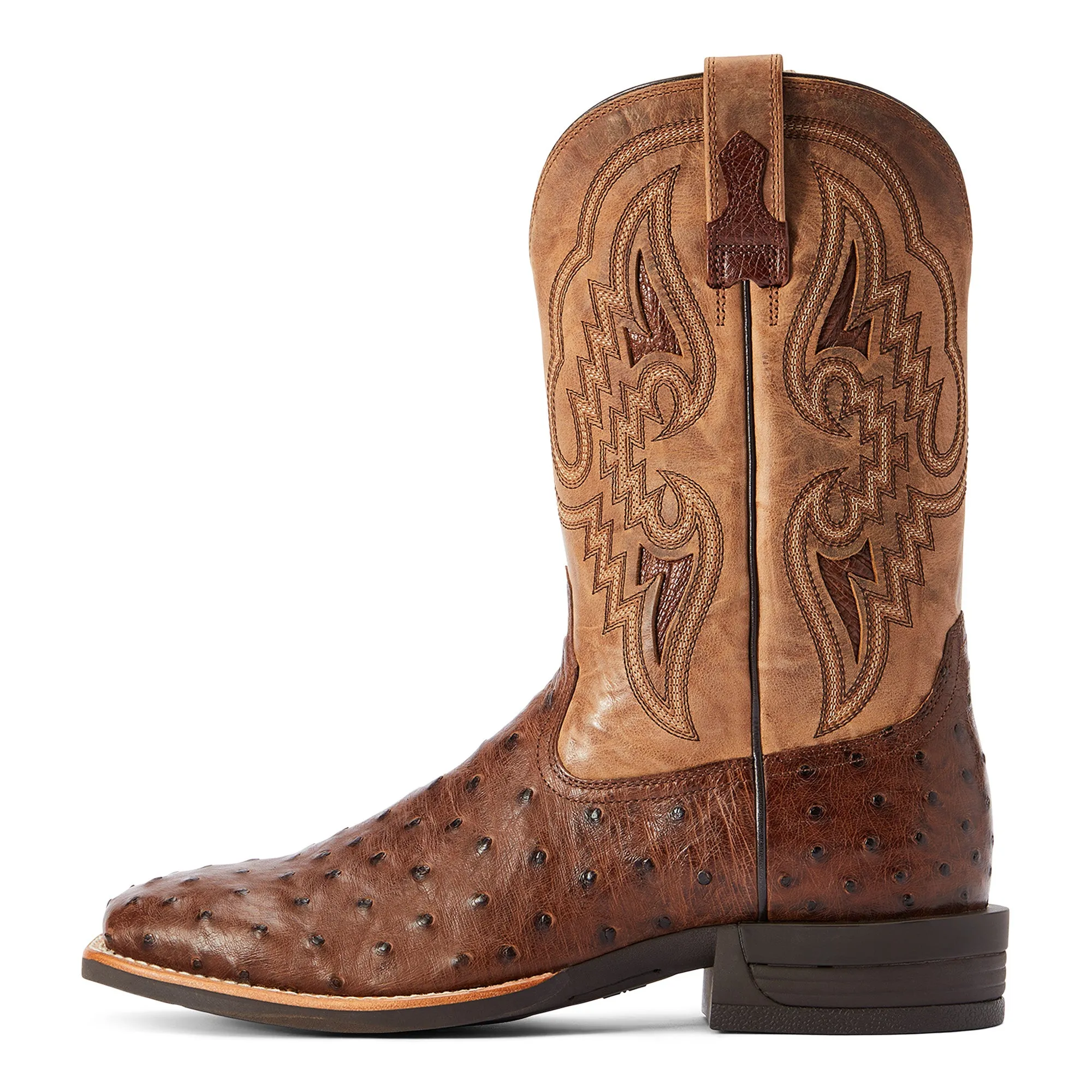 Wide Calf Cowboy Boots Ariat Men's Dagger Dark Tabac Full Quill  Boots 10042475