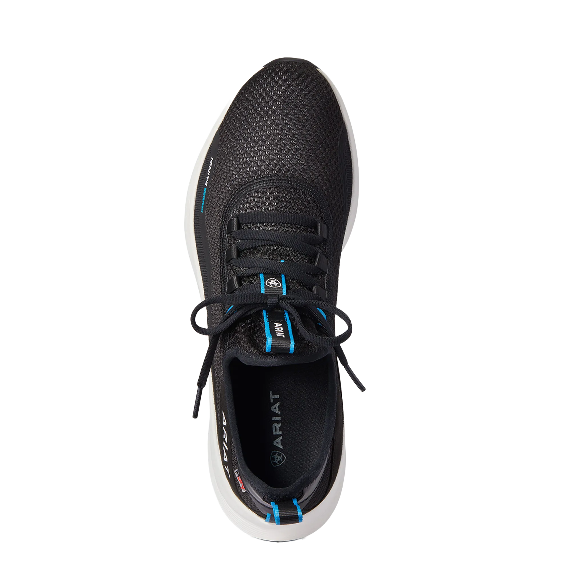 Paul George Tennis Shoes Ariat Men's Ignite Waterproof H2O Black Sneakers 10038439