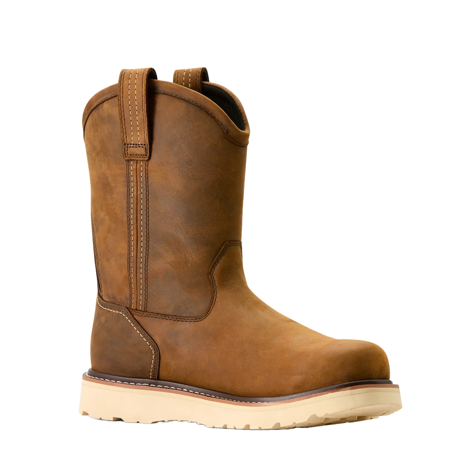 Ariat Men's Rebar Wedge Pull On Work Boot 10053612 Cowboy Short Boots