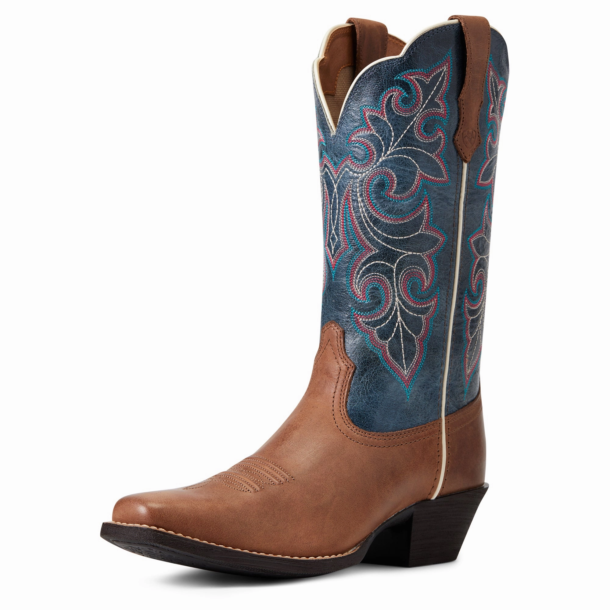 Cowgirl Rhinestone Boots Ariat Ladies Round Up Storming Brown Square Toe Boots 10040446