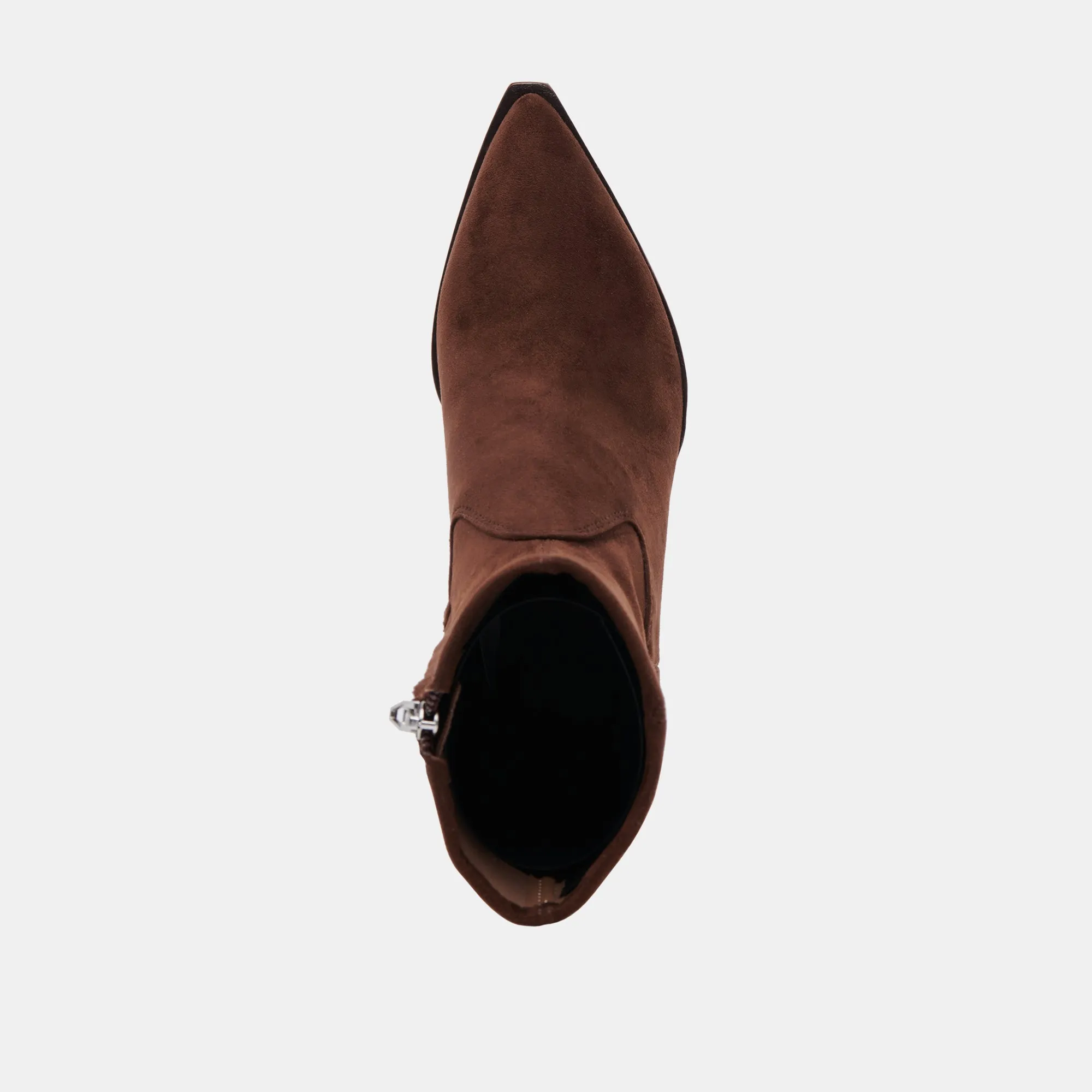 ARYA BOOTS DK BROWN STELLA SUEDE Square Toe Cowboy Boots Under $100