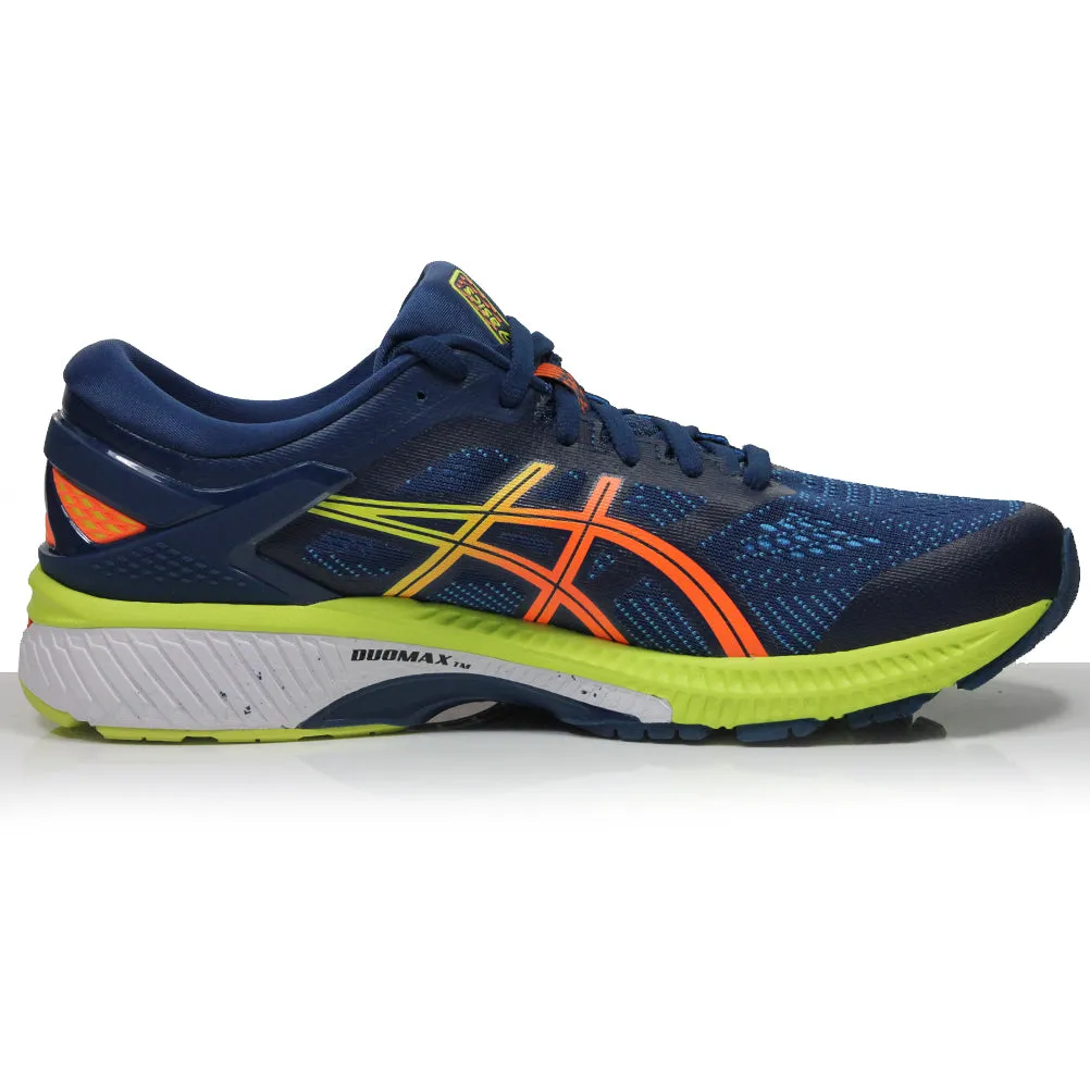 Road Running Shoes Asics Gel Kayano 26 Men's Running Shoe - Mako Blue/Sour Yuzu