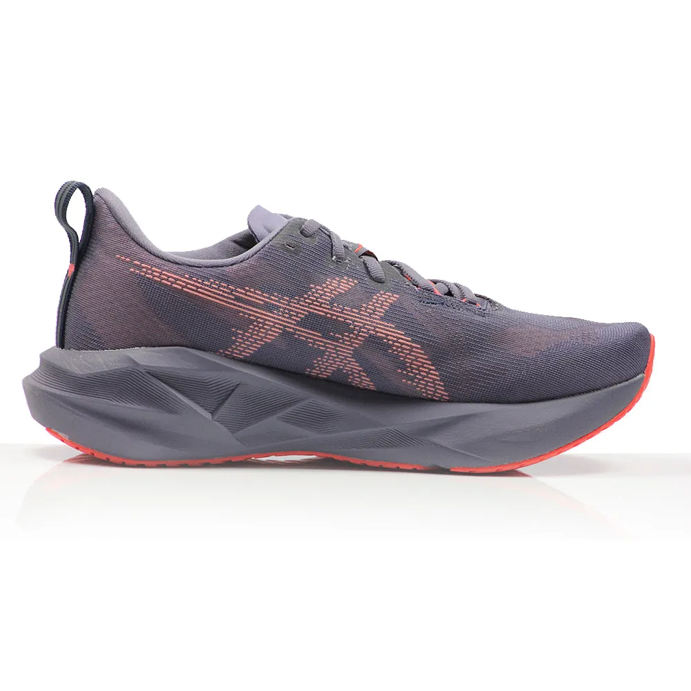 Asics Novablast 5 Men's Running Shoe - Greyish Purple/Coral Reef Lightweight Trail Running Shoes