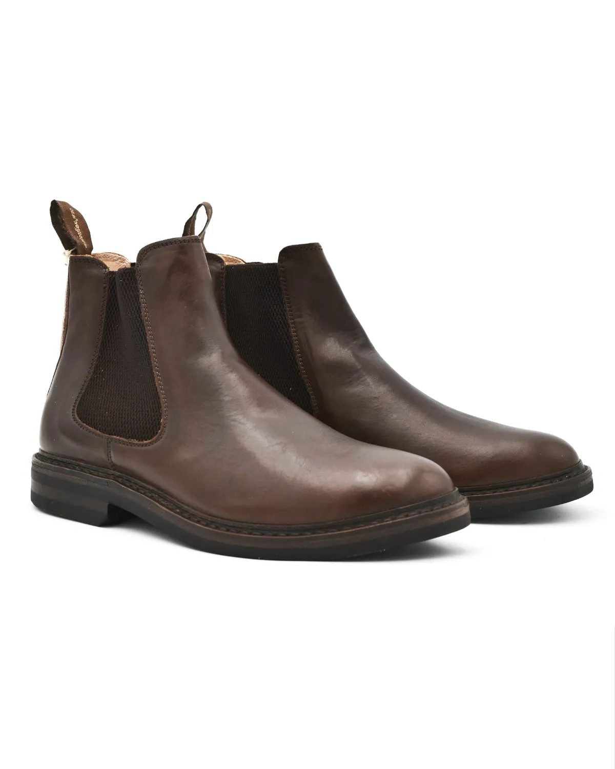Wide Width And Wide Calf Boots Astorflex Kudoflex Chelsea Boot in Dark Brown Leather