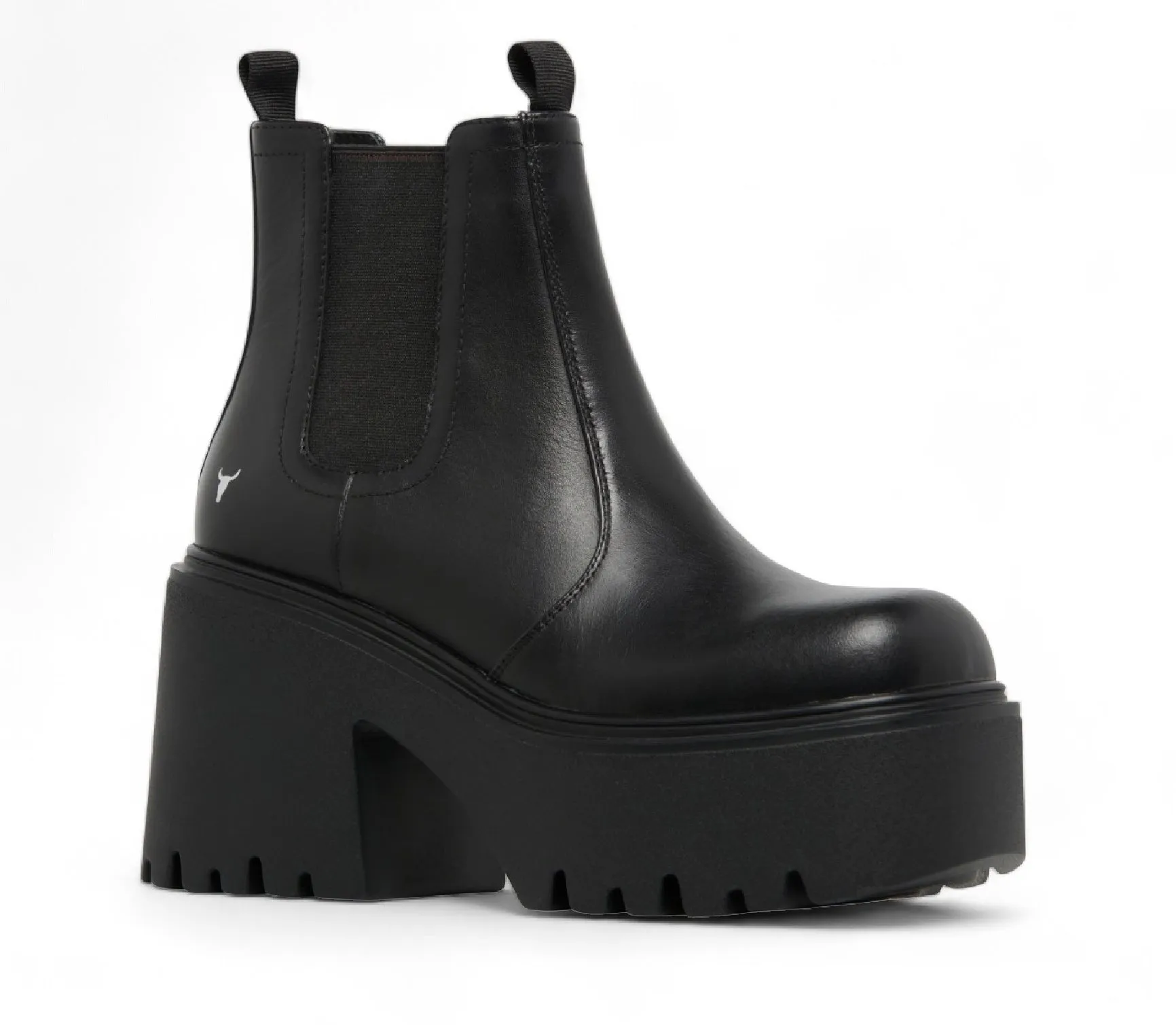 Corral Boots Near Me Windsorsmith Black Leather Platform Chelsea Boots - Tricky