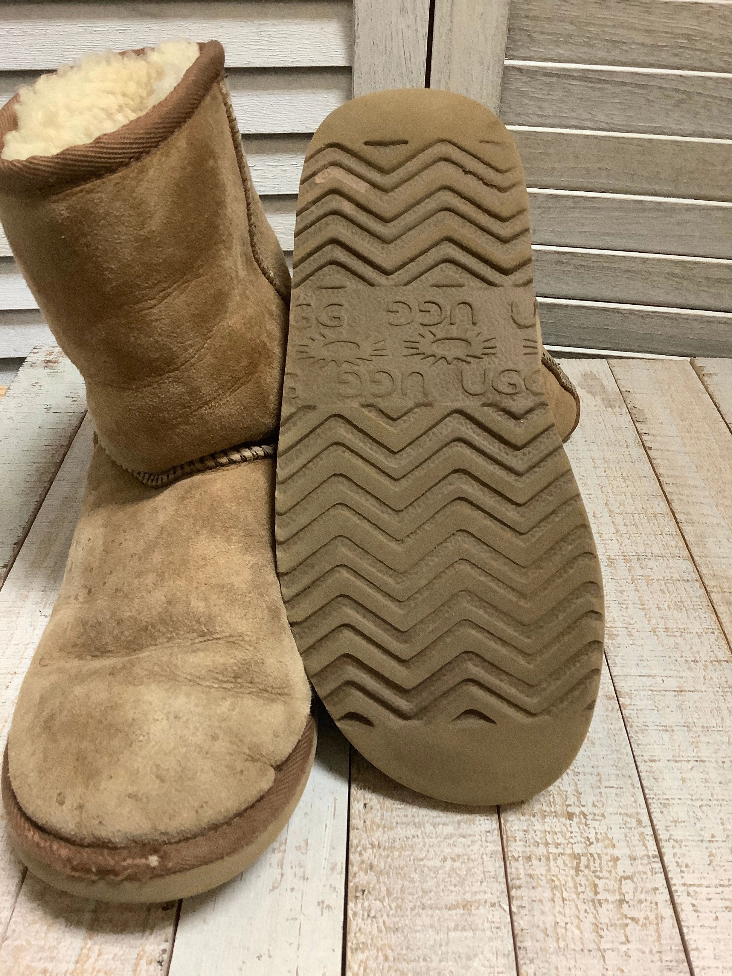 Boots Ankle Flats By Ugg  Size: 5 Split Suede Ankle Boots