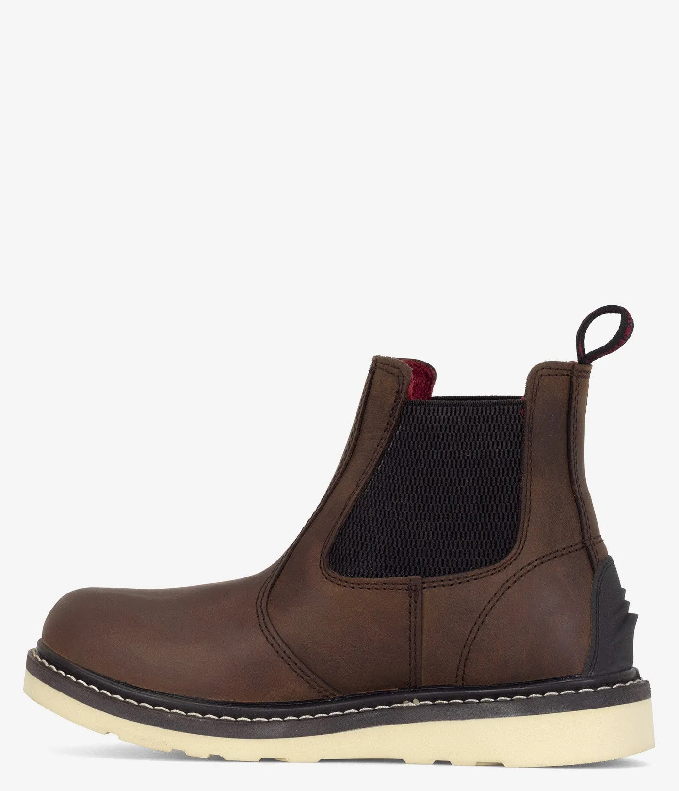 Avenger 6" Chelsea Wedge Waterproof PR Boot - Men Patent Leather Thigh High Boots