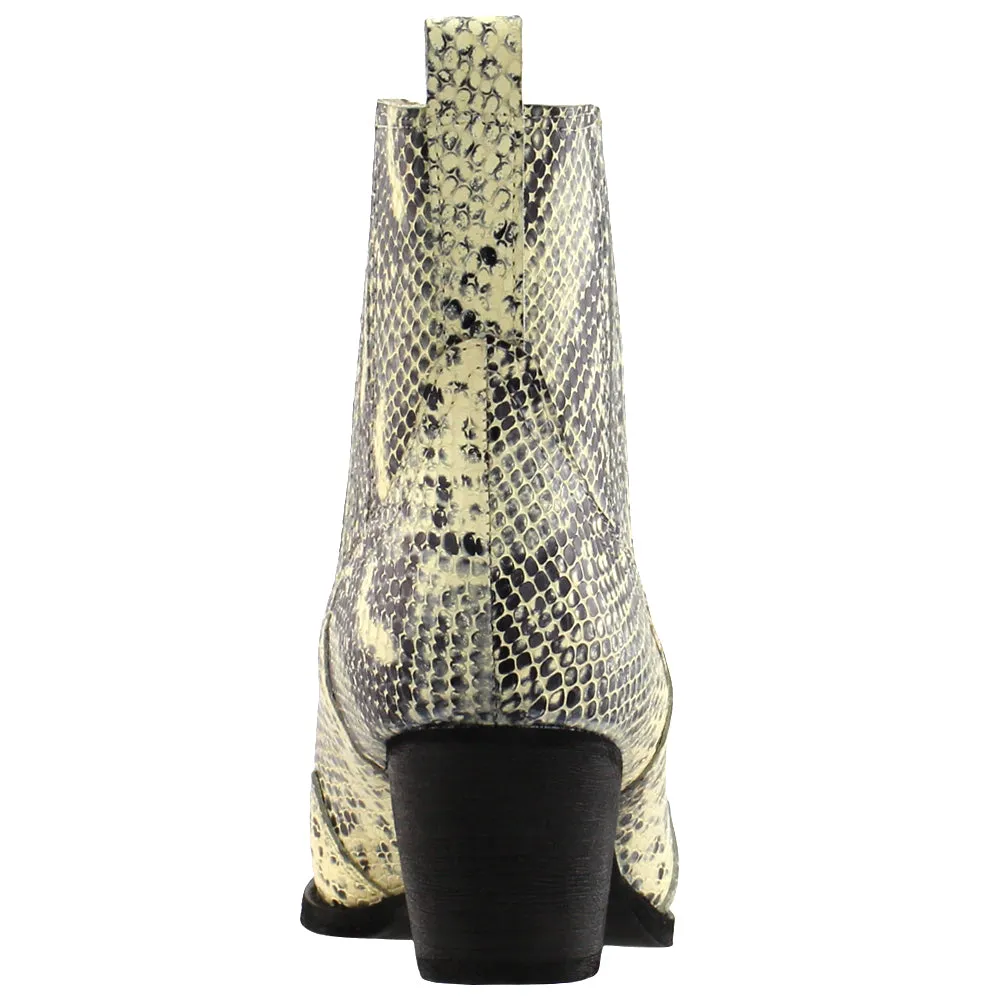 Avery Snake Pointed Toe Cowboy Booties Teva Hiker Boots