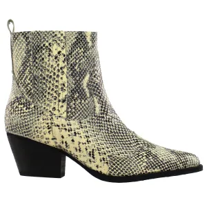 Avery Snake Pointed Toe Cowboy Booties Dress Pants To Wear With Boots