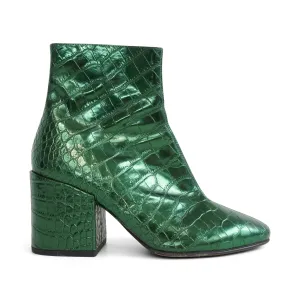 Viking Boots Dries Van Noten Metallic Ankle Boots - Women's 38