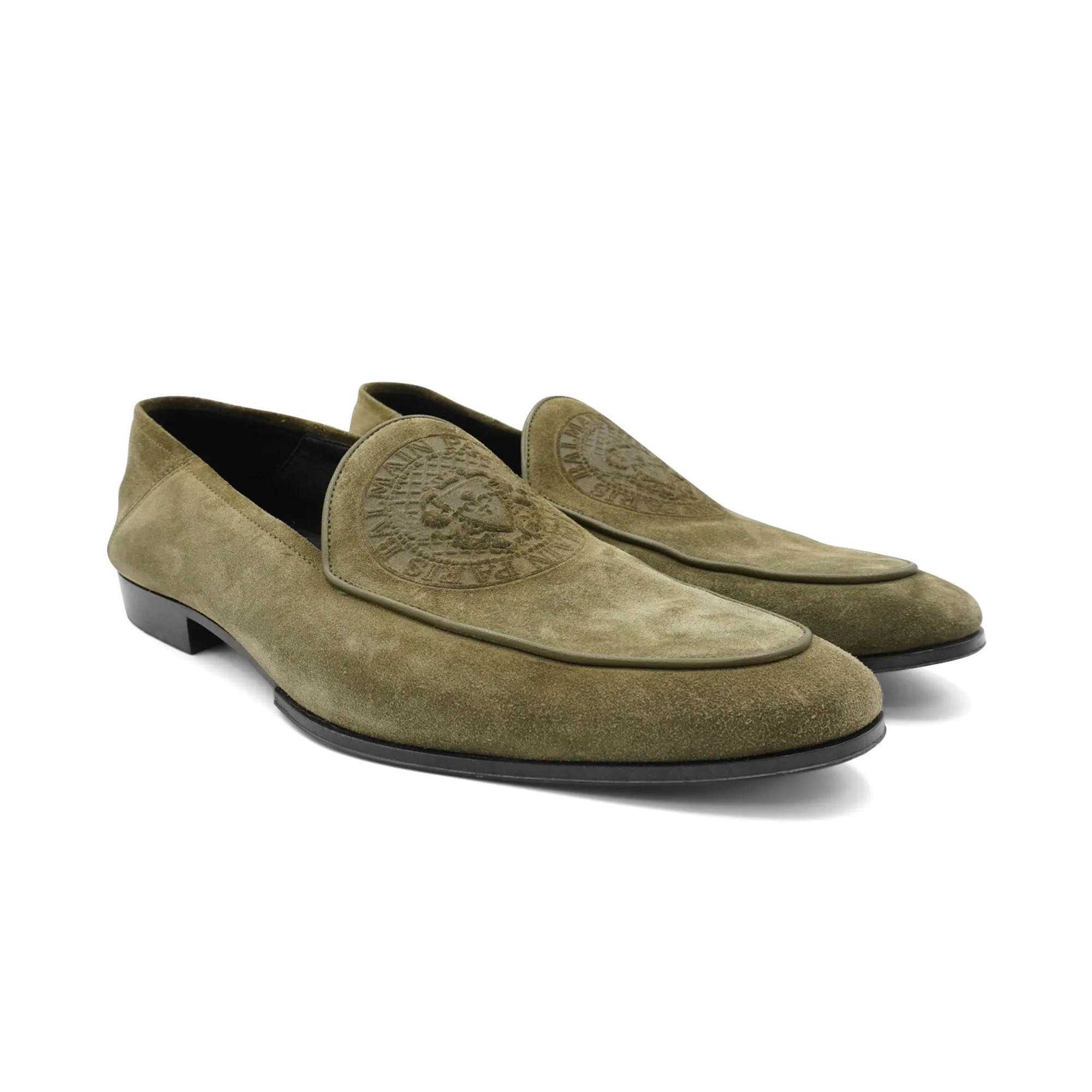 Lemaire Piped Loafers Balmain Suede Loafers - Men's 42