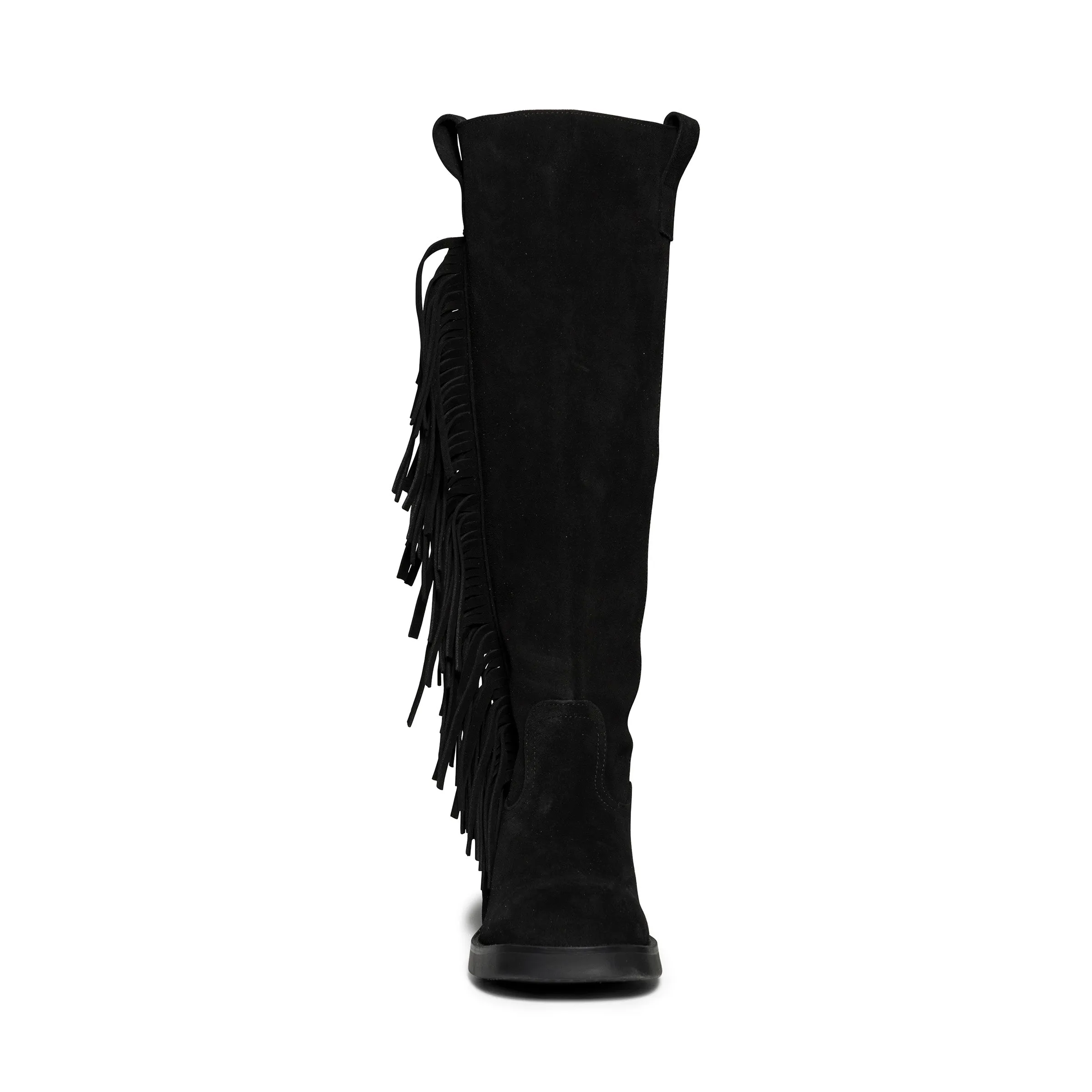 Platform Chunky Boots Banner-F Boot BLACK SUEDE