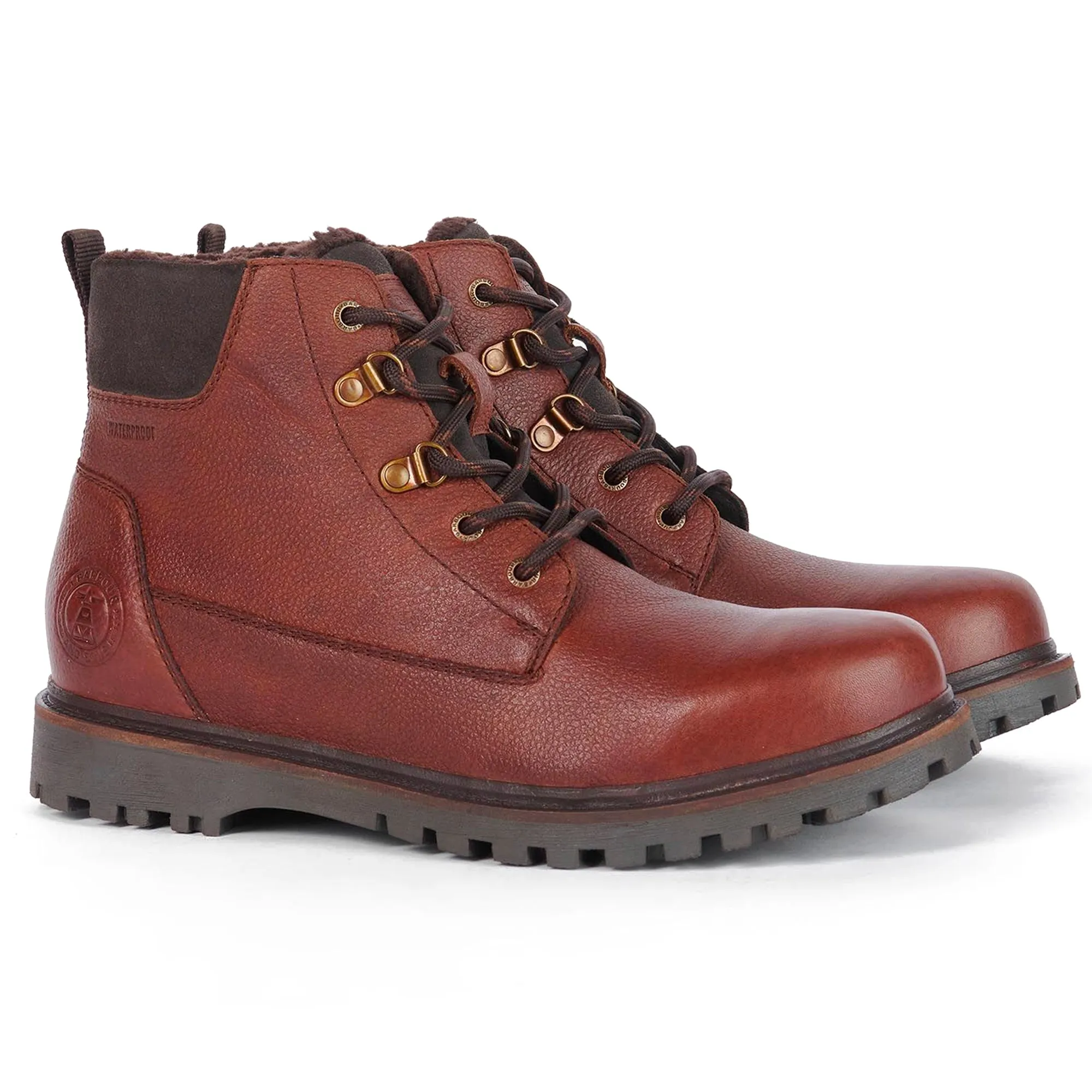 Tods Boots Barbour Storr Walking Boot - Conker Leather