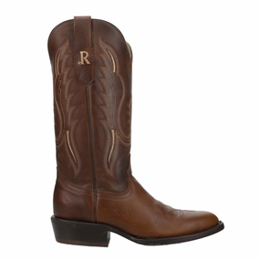 Bay Apache Embroidered Round Toe Cowboy Boots Korker Wading Boots