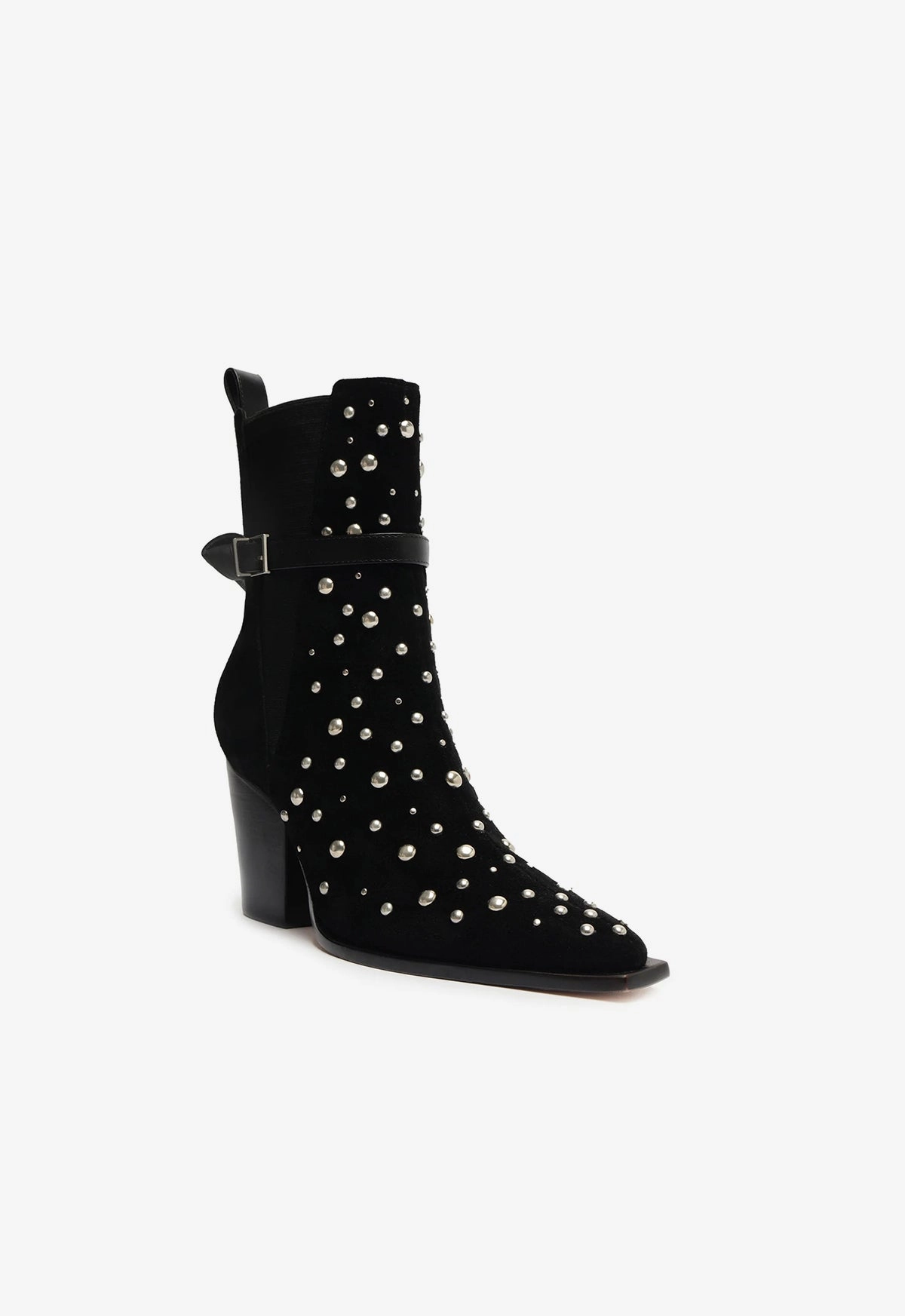 Ostrich Square Toe Boots Kelsey Suede Bootie