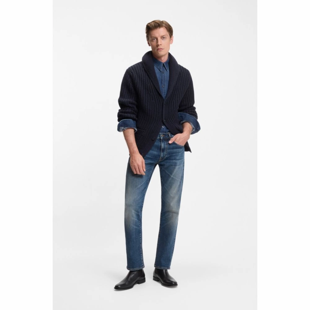 Cowboy Boots For Cheap Beckham x  Leather Chelsea boots with elasticated panels