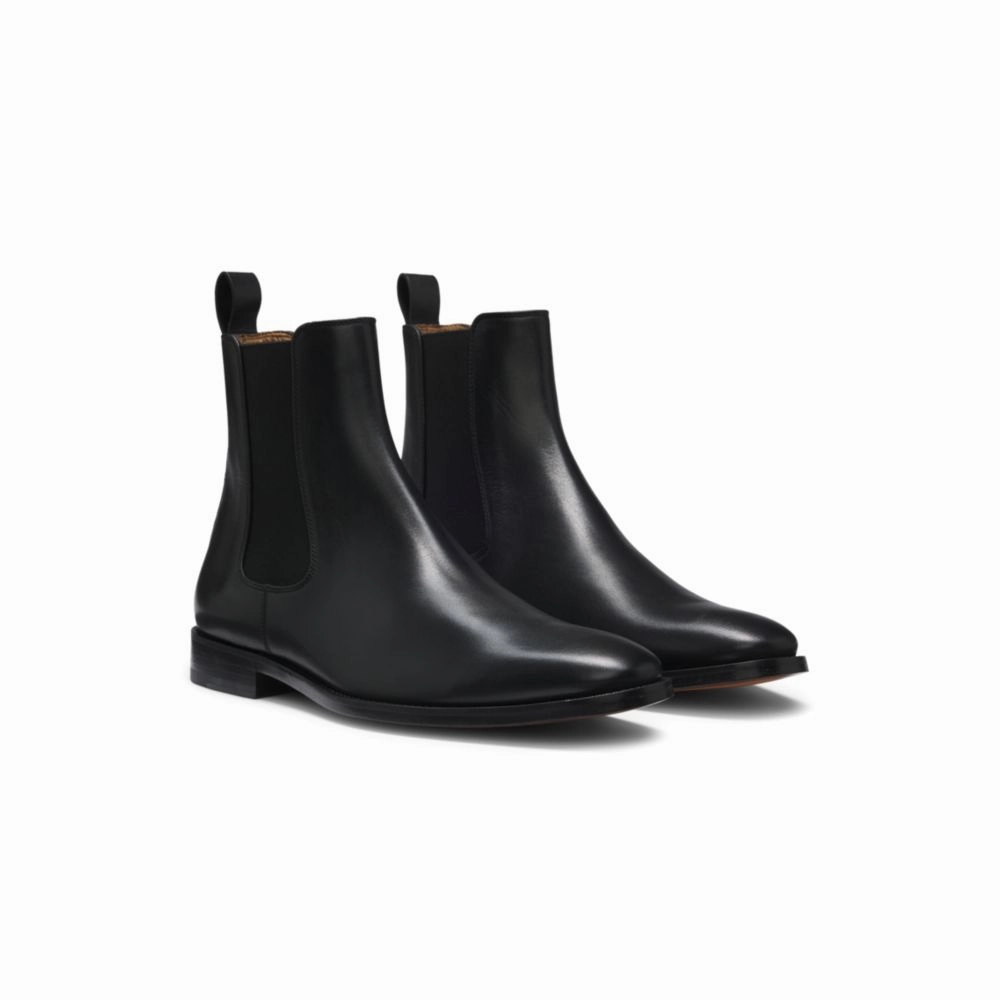 Boots That Sparkle Beckham x  Leather Chelsea boots with elasticated panels