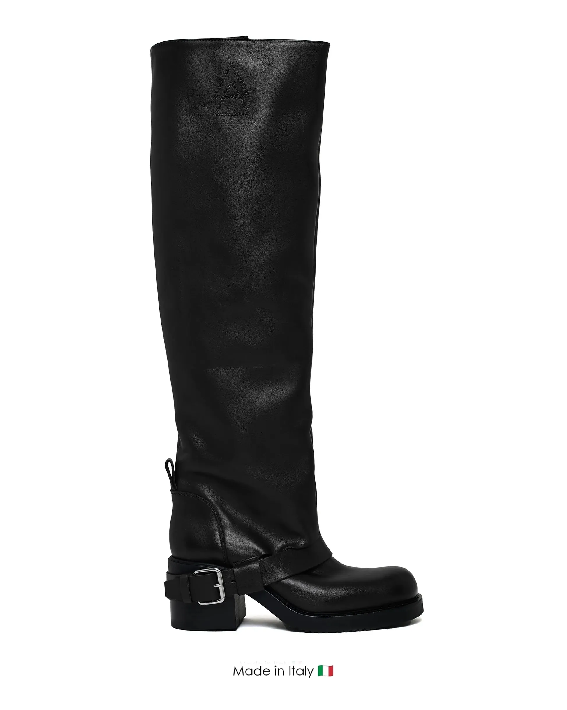 Girls Boots Tall Sharpe Biker Nero