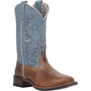 Electrical Boots Laredo Ladies Darla Square Toe Honey Pull On Western Boots 5895
