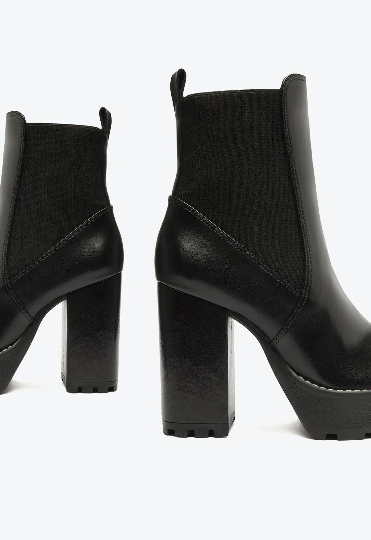 Billie Platform  Leather Bootie World War 2 Boots