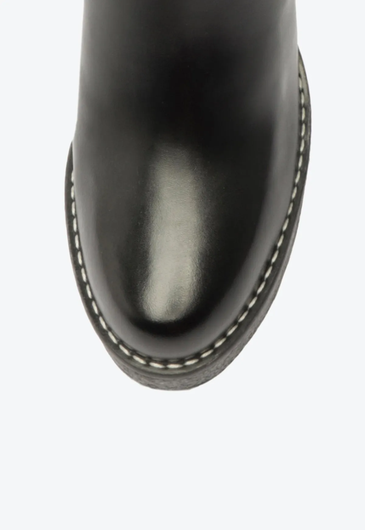 Billie Platform  Leather Bootie Raining Boots