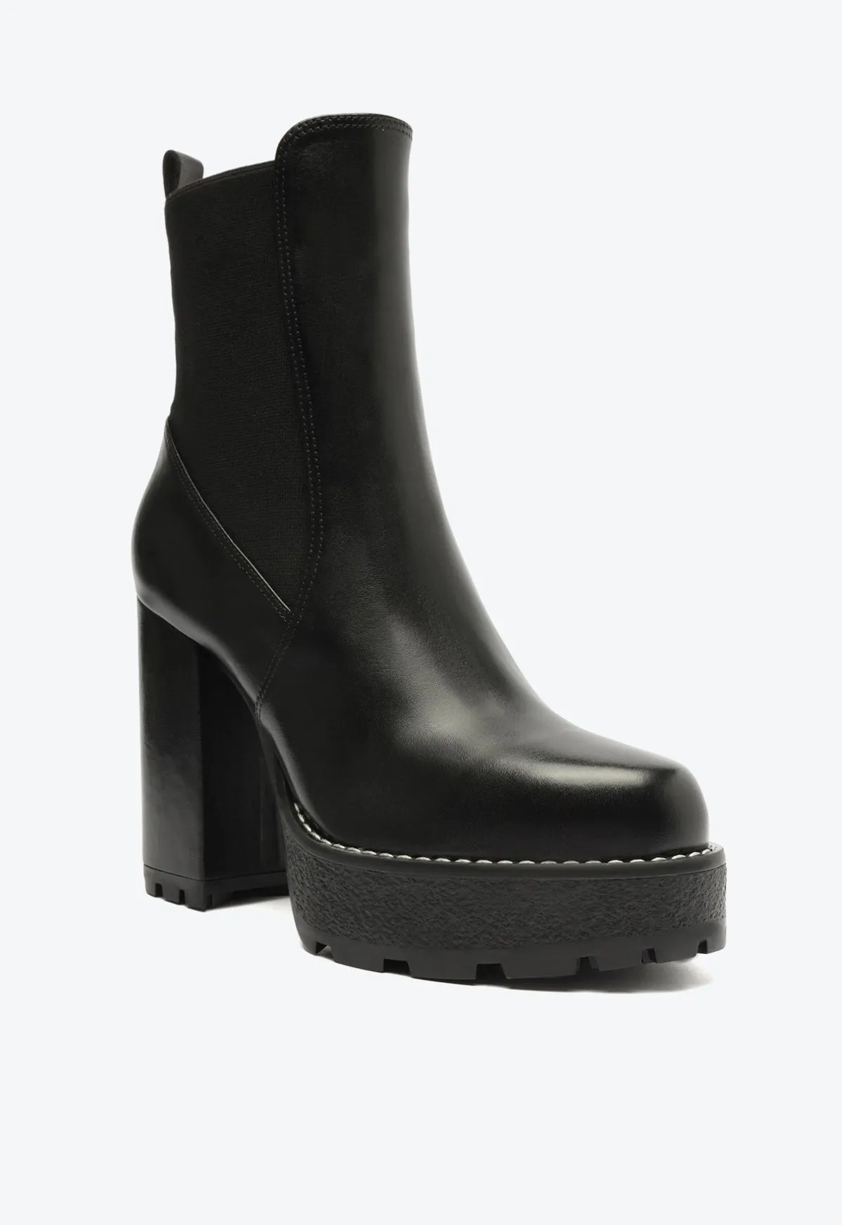 Billie Platform  Leather Bootie Martens Chelsea Boots Sale