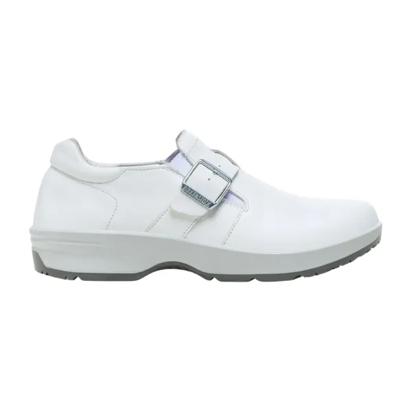Birkenstock Women's Caris Pro Leather White Out N About Slip-on Wedge