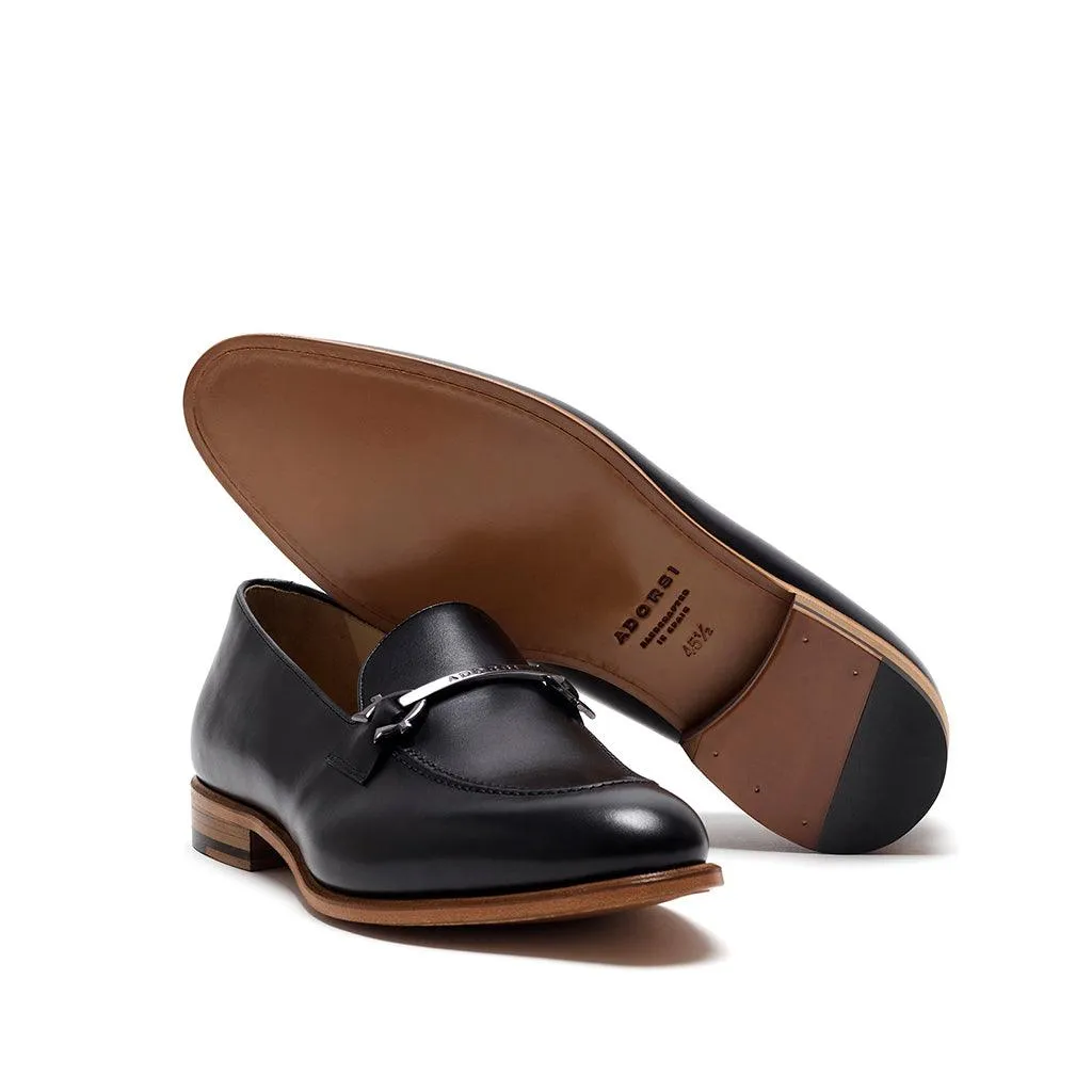 Dr Marten Penny Loafers Black Calf Horsebit Loafer