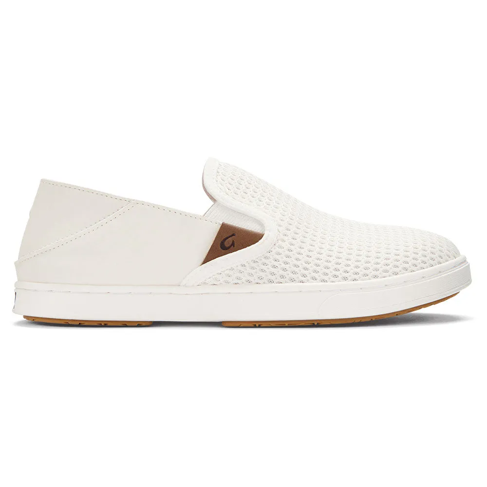 White Slip On Sneakers OluKai Pehuea Mesh Slip-On White (Women's)