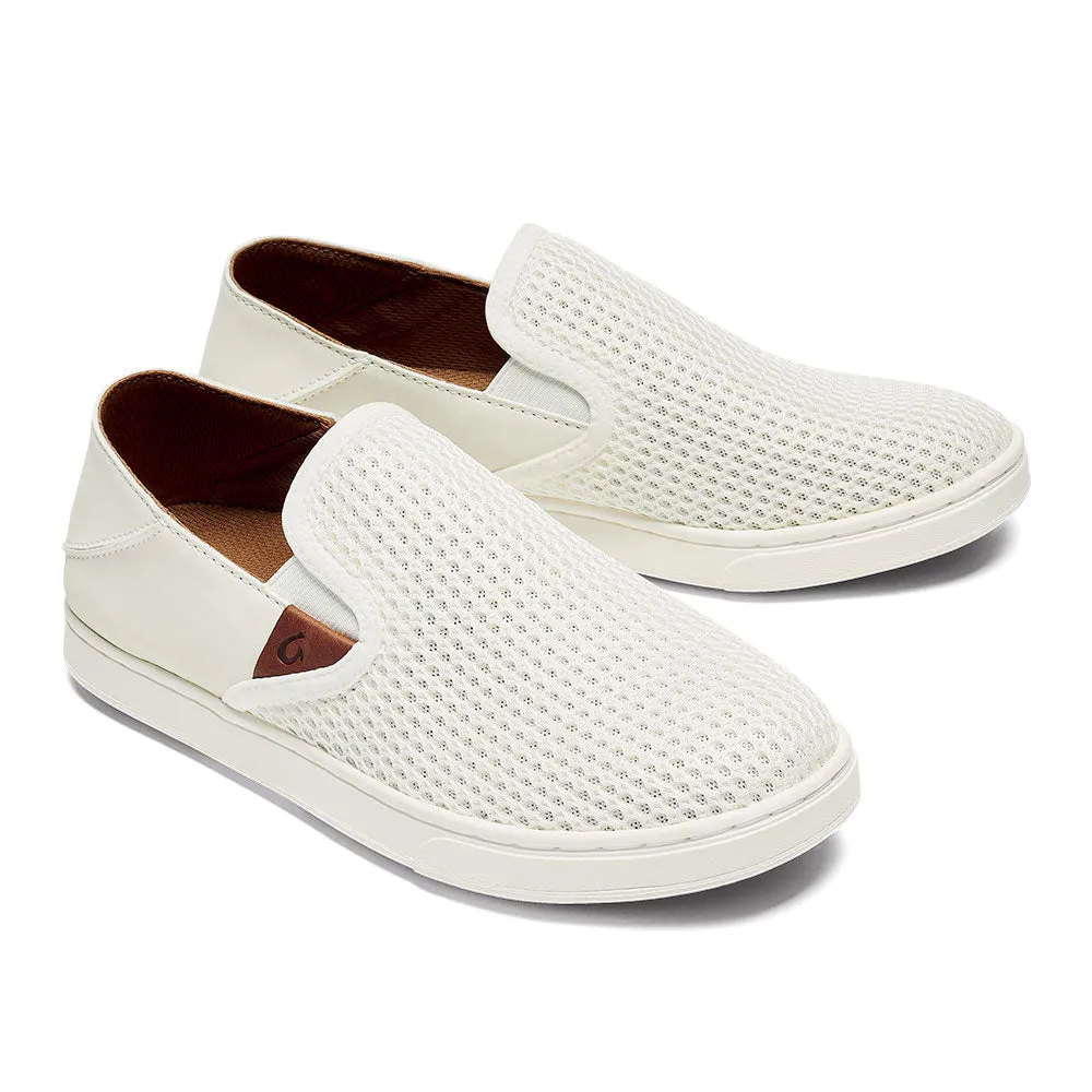 Suede Fur-lined Slip-ons OluKai Pehuea Mesh Slip-On White (Women's)