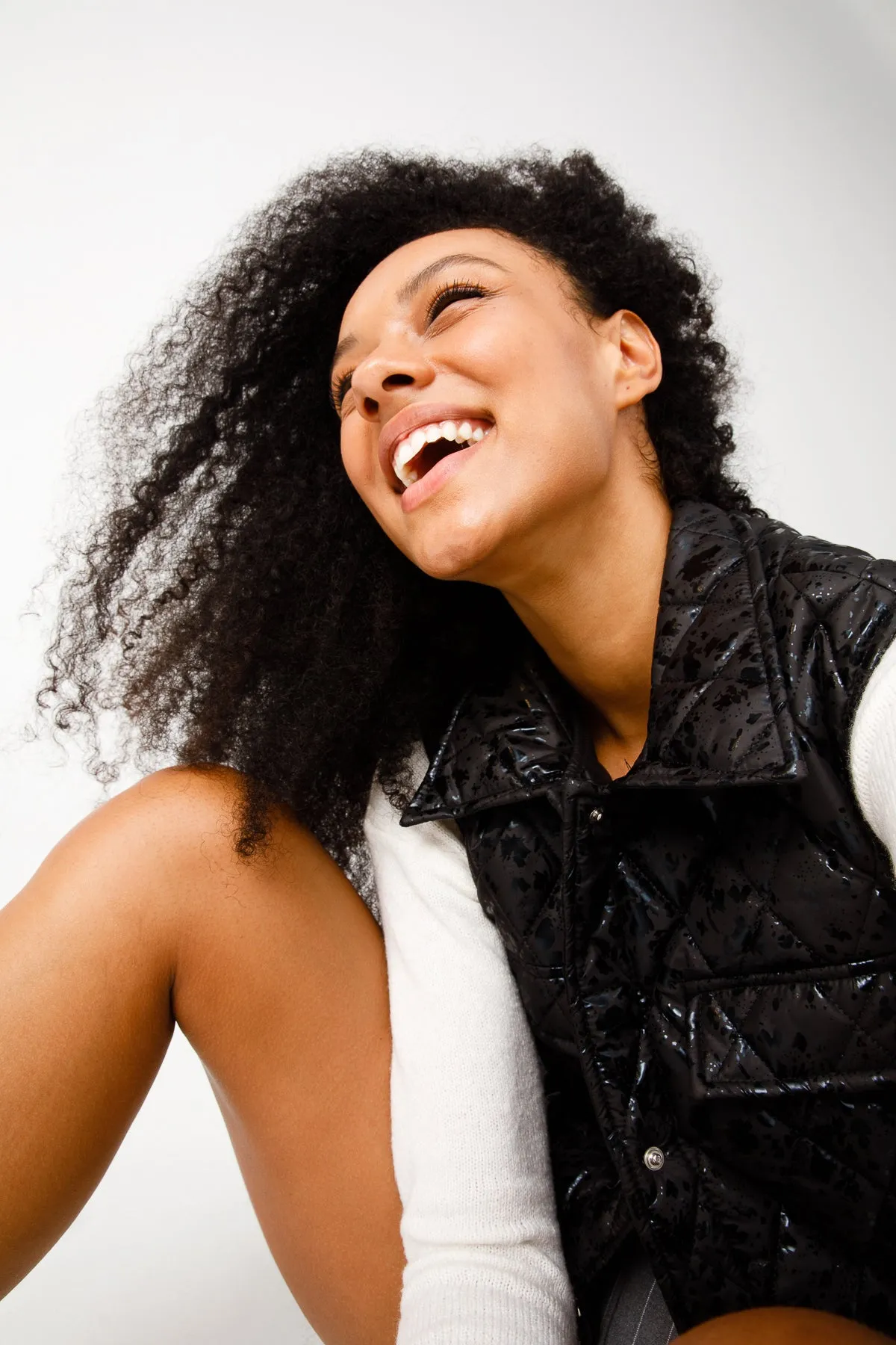 Sam & Libby Boots The Kajapati Grey Leather Natural Fur Mid Calf Women Boot