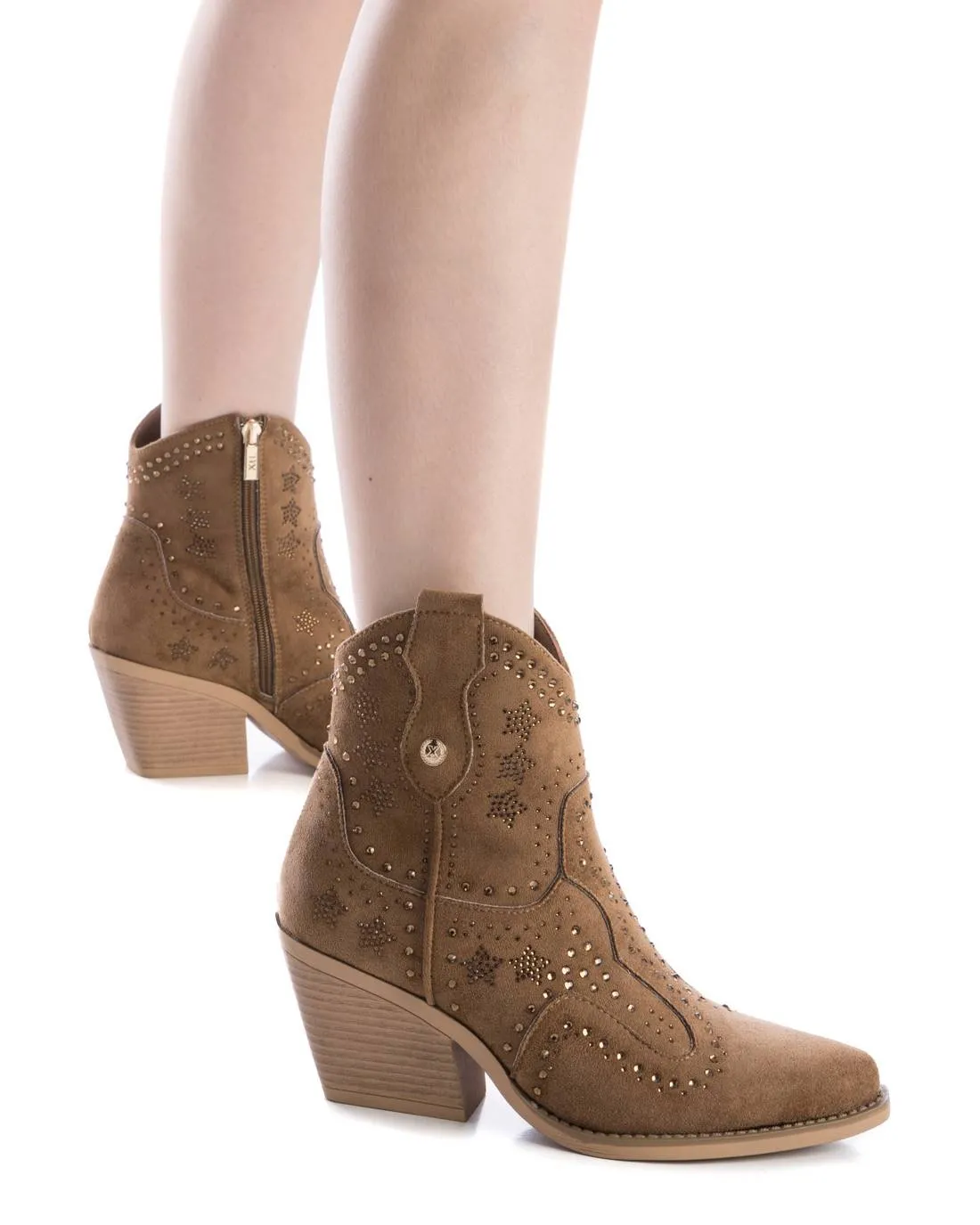 Ccp Boots Women's Italian Western Suede Booties By XTI