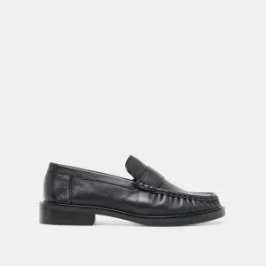 BODI LOAFERS BLACK LEATHER Earth Origins Loafers