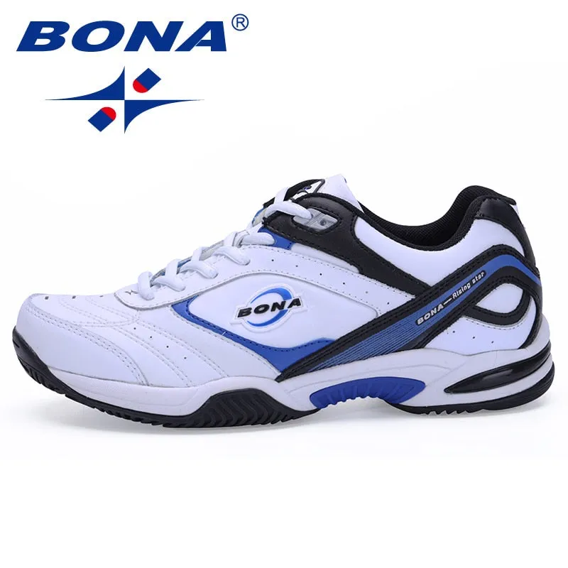 BONA New Classics Style Men Tennis Shoes Athletic Sneakers For Men Orginal Professional Sport Table Tennis Shoes Free Shipping New Balance Extra Wide Tennis Shoes