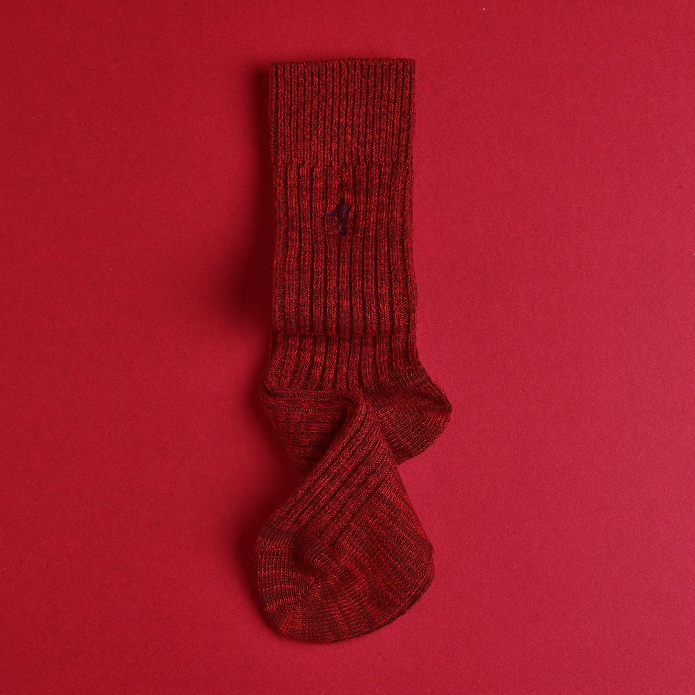 Boot Socks - Dark Red Boots On The Bayou