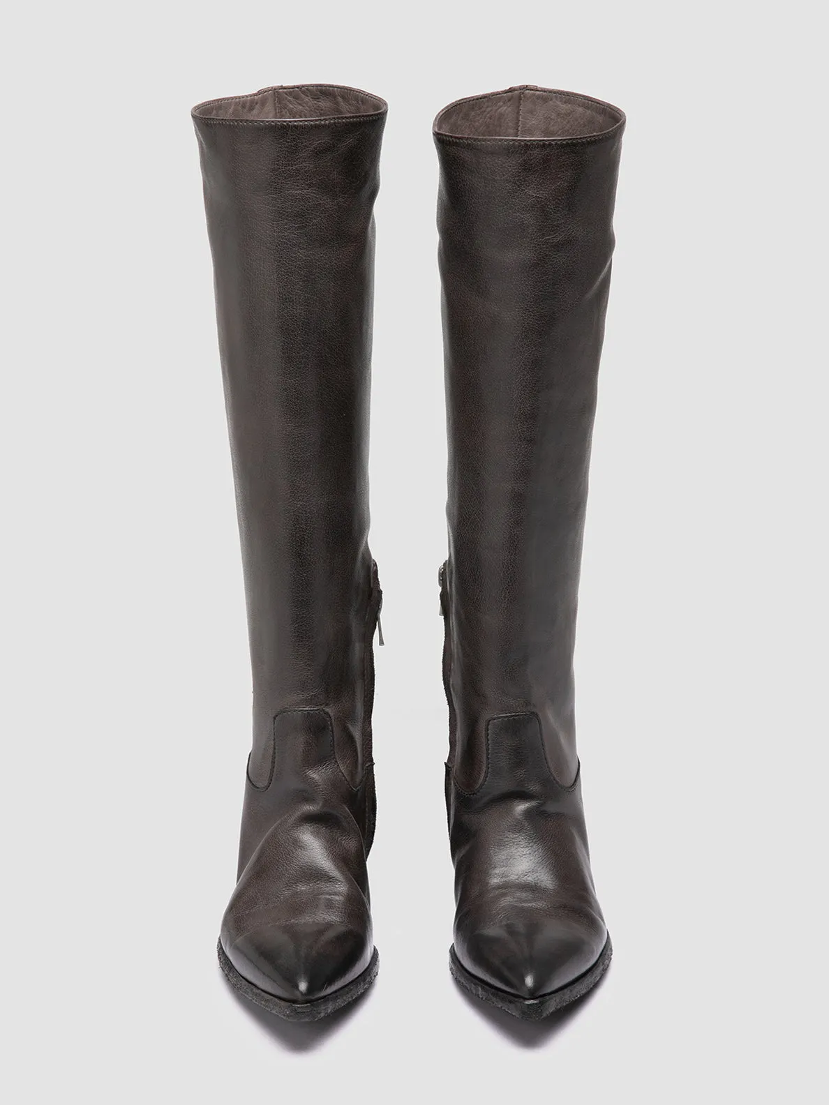 Puncture Resistant Boots NOELIE DD 104 - Gray Leather Pull On Boots