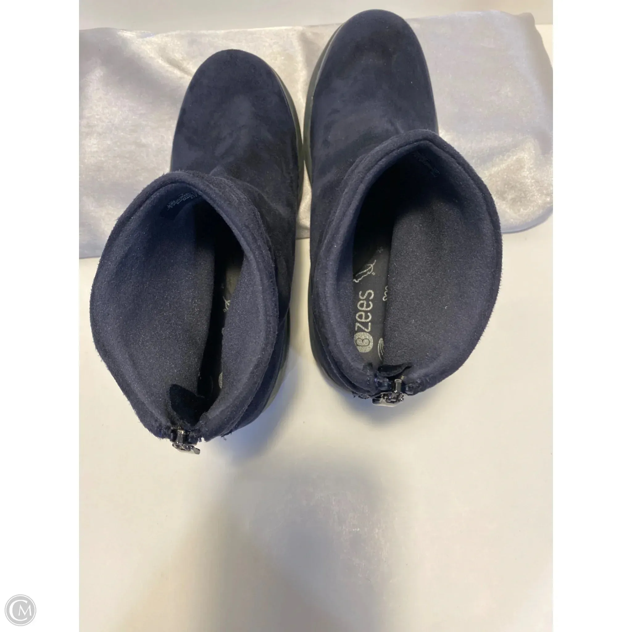 Boots Ankle Flats By Bzees In Blue, Size: 9 Plantar Fasciitis Ankle Boots