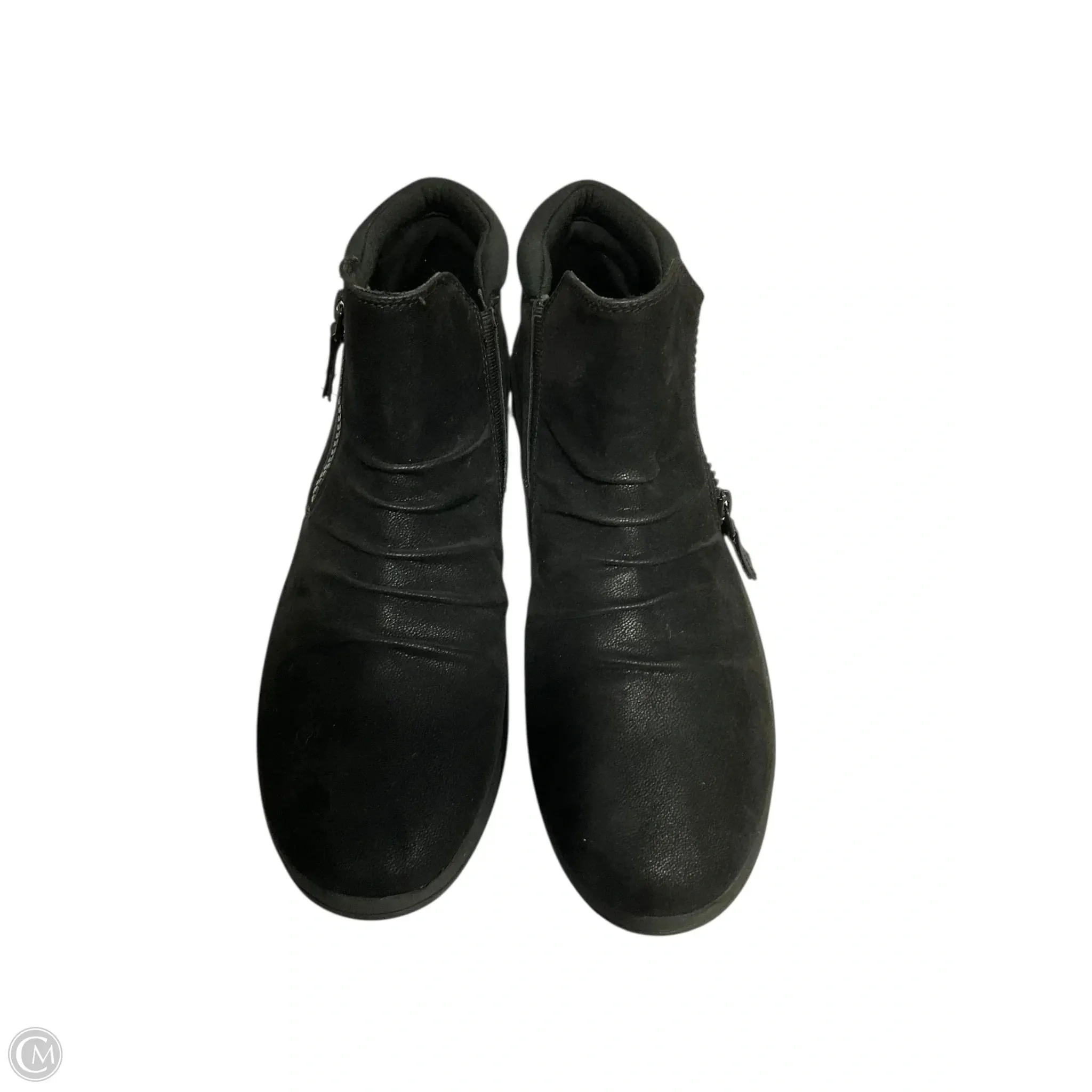 Ankle Boots With Heels And Laces Boots Ankle Flats By Clarks In Black, Size: 10