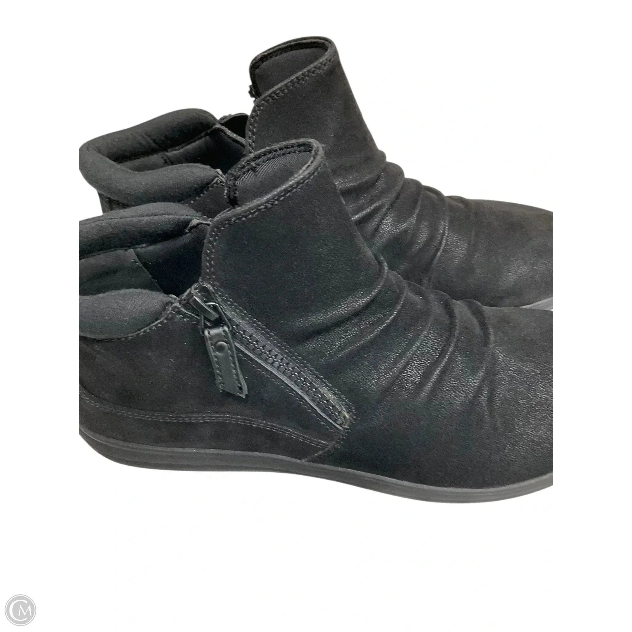 Boots Ankle Flats By Clarks In Black, Size: 10 Sale Ankle Boots