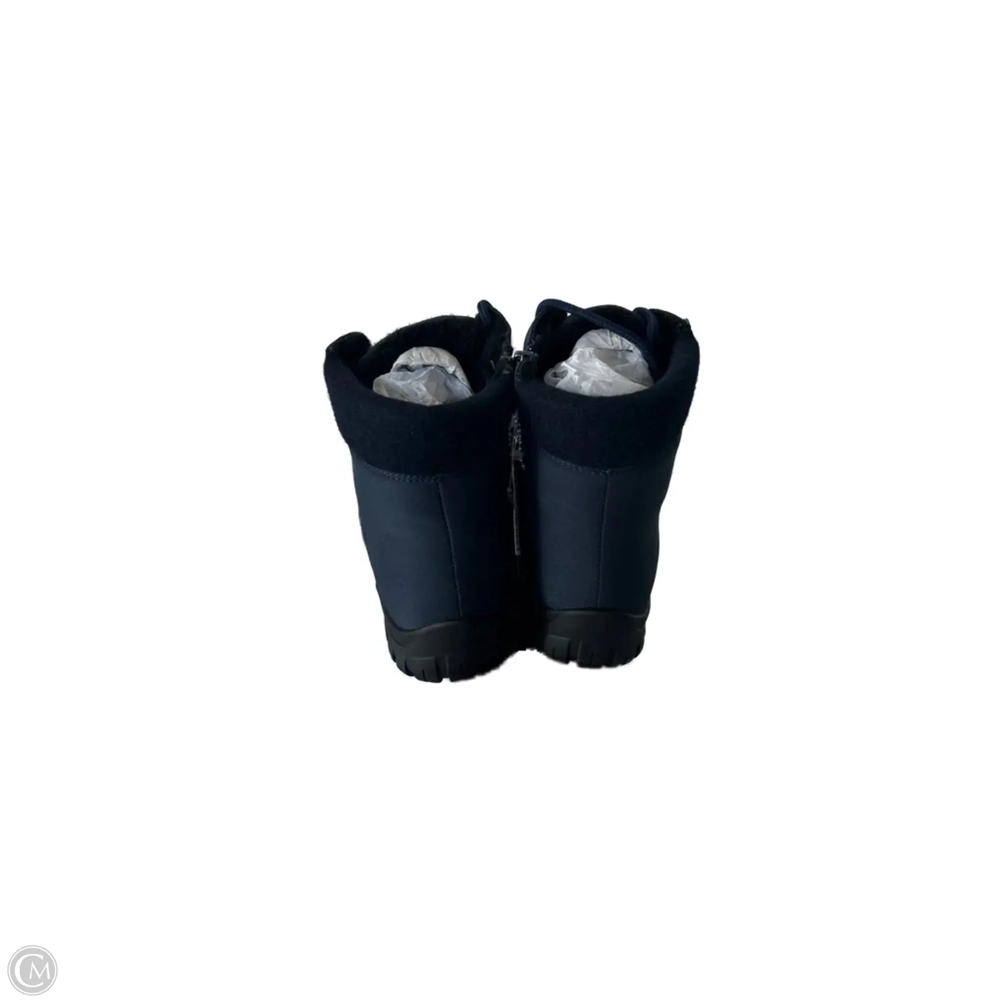 Boots Ankle Flats By Clothes Mentor In Blue, Size: 7 Flannel Ankle Boots