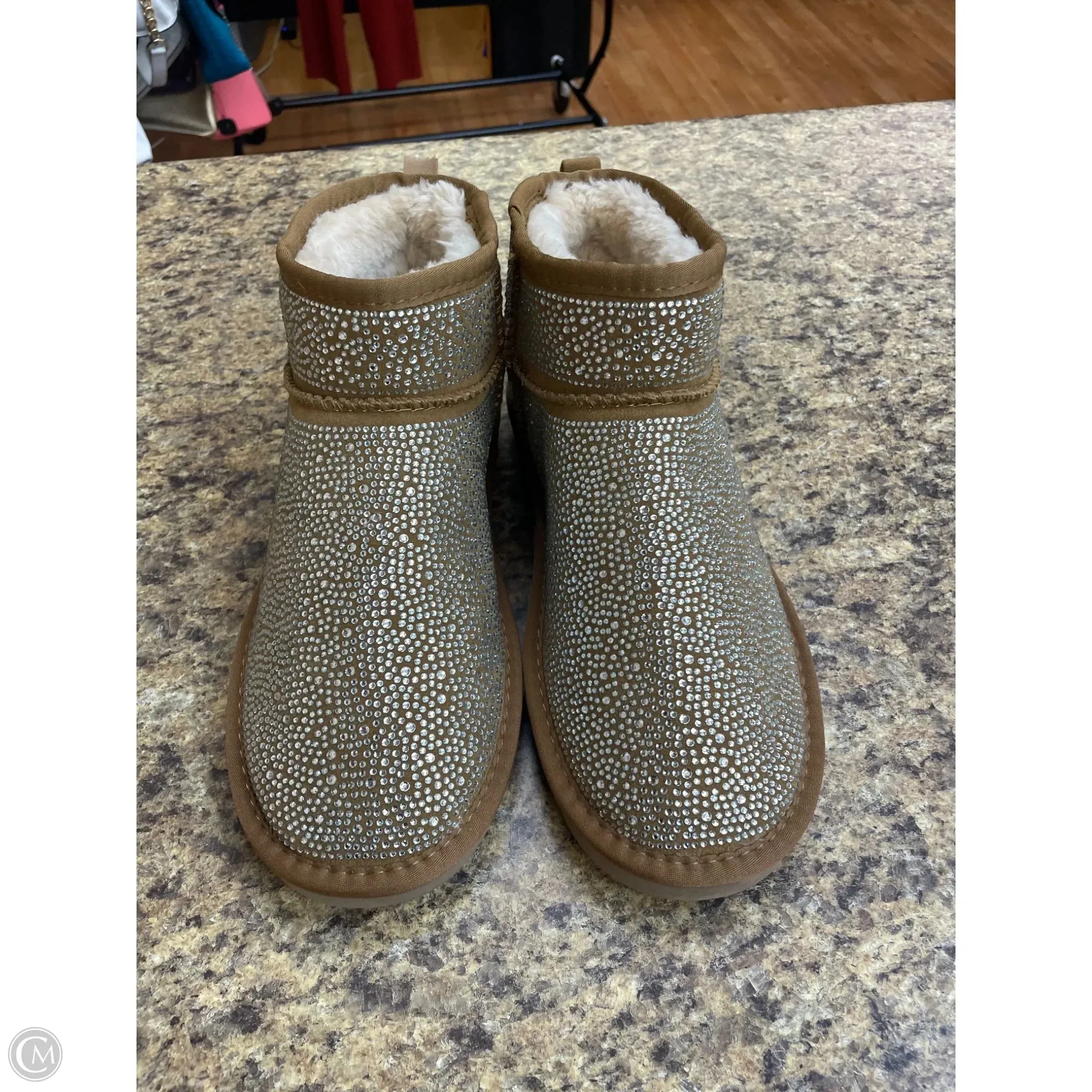 Boots Ankle Flats By Inc In Tan, Size: 11 Dancer Ankle Boots