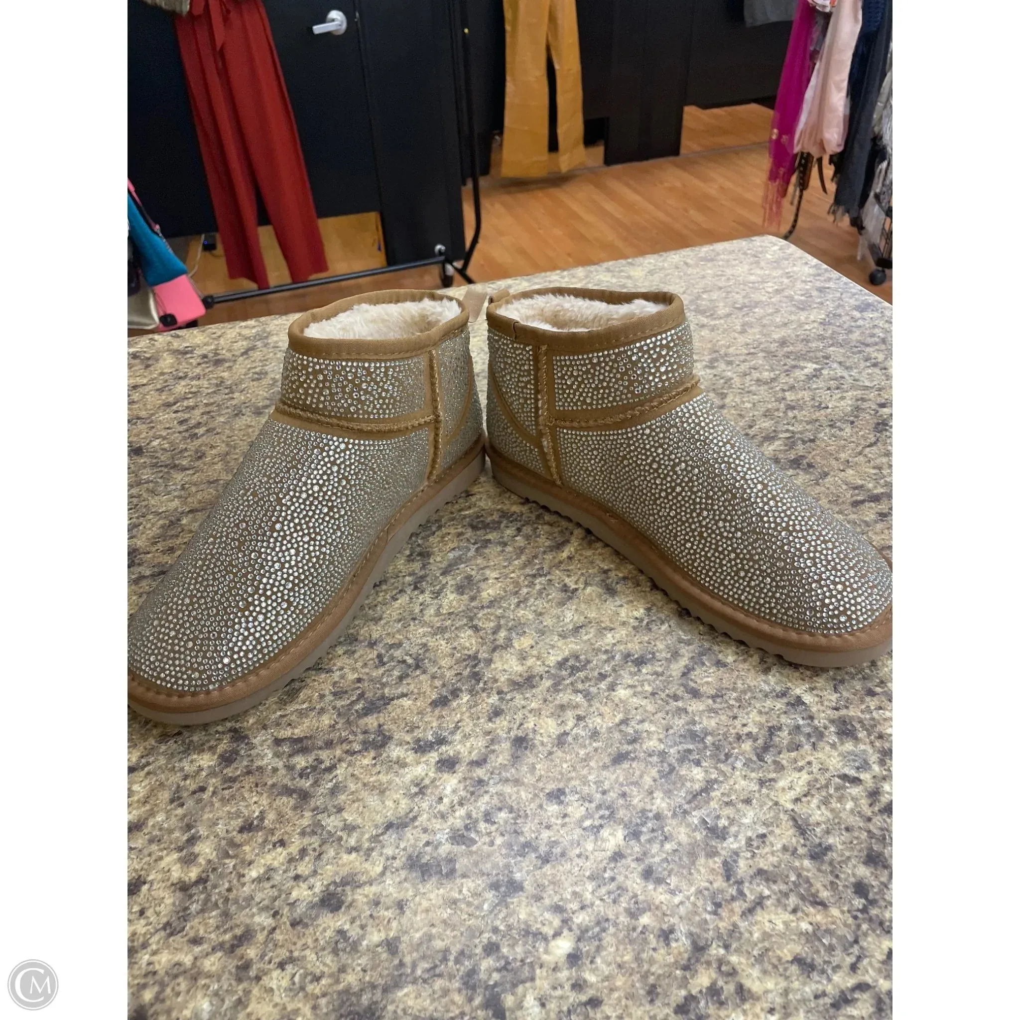 Ankle Boots Styling Boots Ankle Flats By Inc In Tan, Size: 11